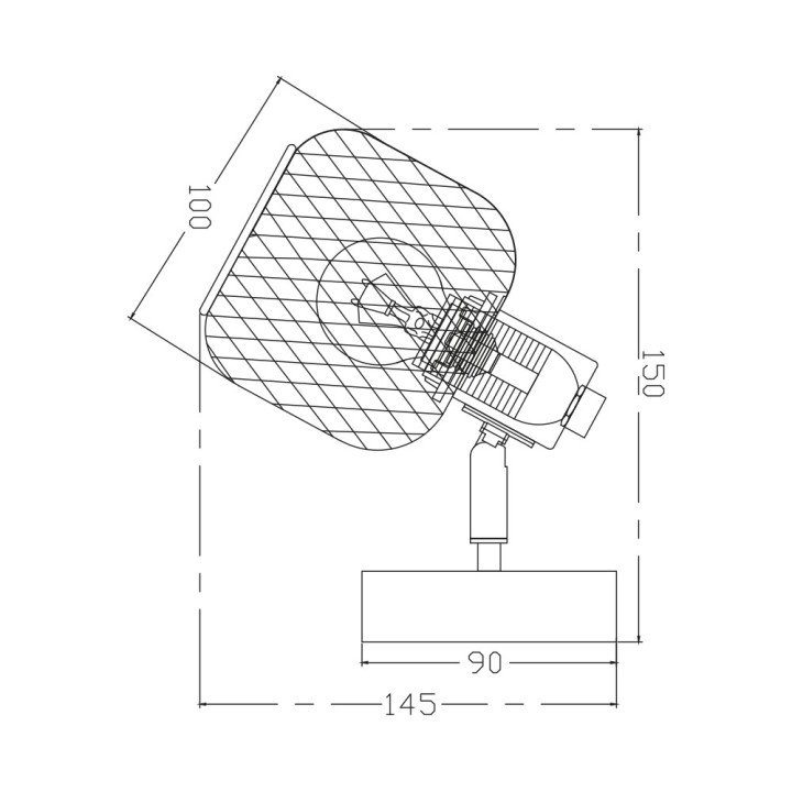 Braytron Απλίκα 1 x E14 μαύρο/ξύλο