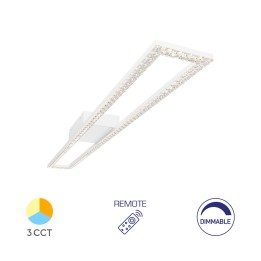 Braytron Οροφής led "Crystal" 40w 4400lm CCT με Control