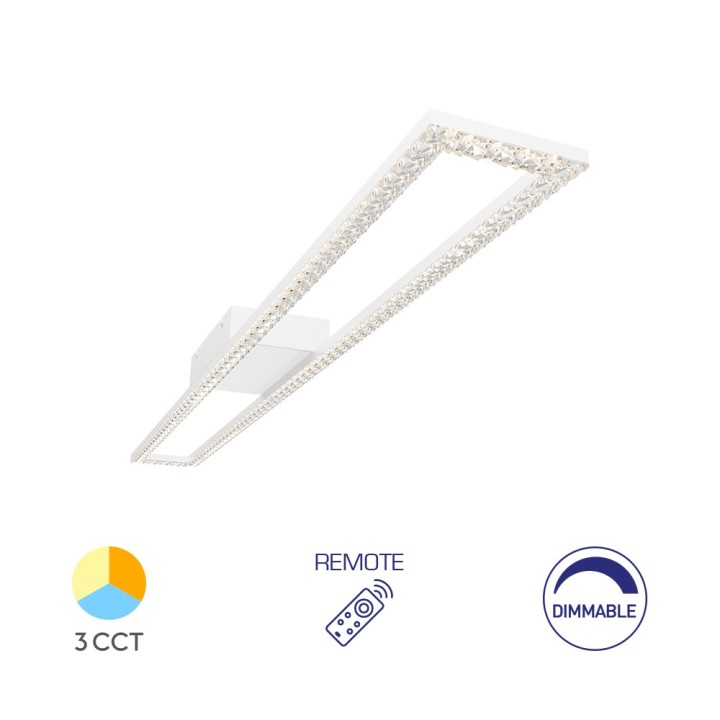 Braytron Οροφής led "Crystal" 40w 4400lm CCT με Control