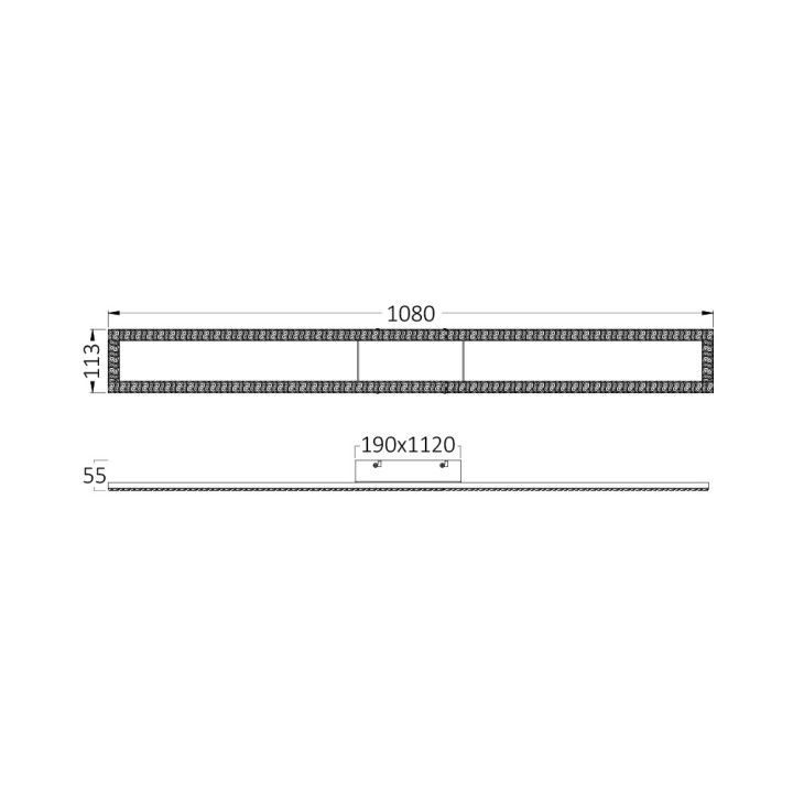 Braytron Οροφής led "Crystal" 40w 4400lm CCT με Control