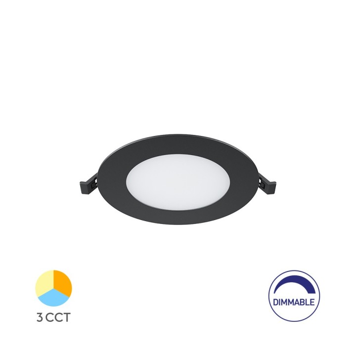 Braytron Πάνελ 4w CCT Dimmable Μαύρο