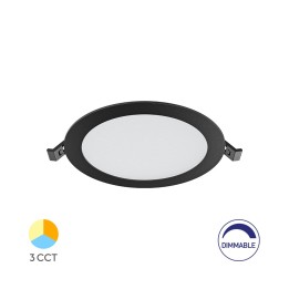 Braytron Πάνελ 12w CCT Dimmable Μαύρο
