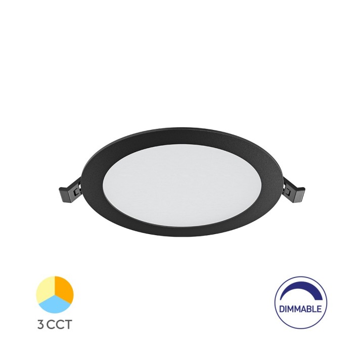 Braytron Πάνελ 12w CCT Dimmable Μαύρο