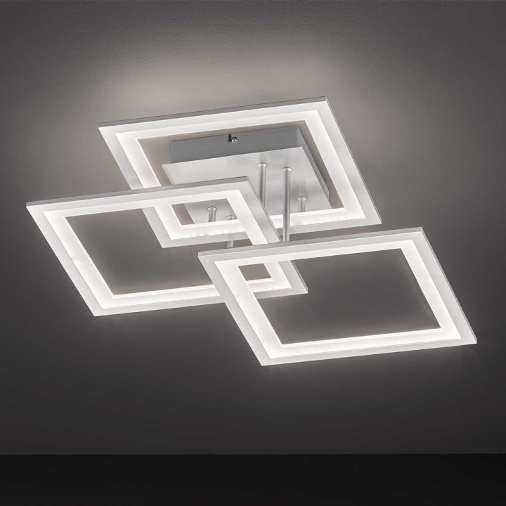 Wofi Οροφής led "Modesto" 33w 2500lm Νίκελ Ματ