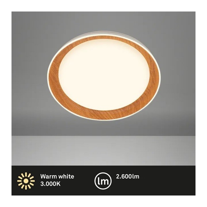 Briloner-Brilo Πλαφονιέρα led "Ijus" Ø43 24w 2600lm 3000k