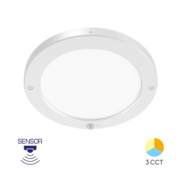Braytron Φωτιστικό Led 20W 1800lm 3CCT με ανίχνευση κίνησης