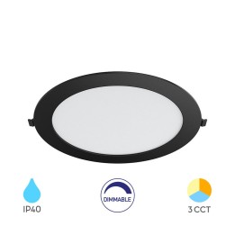 Braytron Πάνελ 18w 3CCT Dimmable Μαύρο