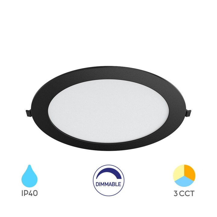Braytron Πάνελ 18w 3CCT Dimmable Μαύρο
