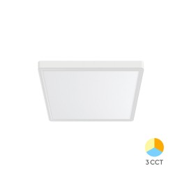 Braytron Πλαφονιέρα "Jade" slim 20W CCT Λευκή 23x23