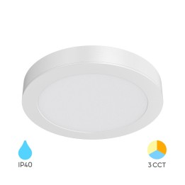 Braytron Φωτιστικό Led Panel RDN 24W CCT Λευκό Εξωτερικό