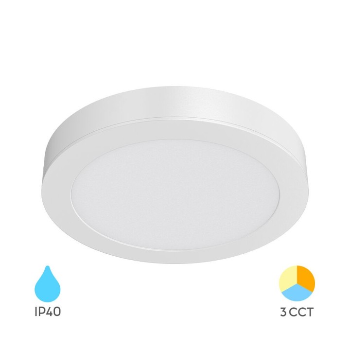 Braytron Φωτιστικό Led Panel RDN 18W CCT Λευκό Εξωτερικό