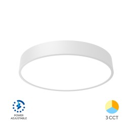 Braytron Πλαφονιέρα Blade 30w-36w-40w 3CCT Ø40cm Λευκή