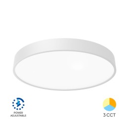 Braytron Πλαφονιέρα Blade 30w-40w-50w 3CCT Ø50cm Λευκή