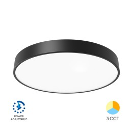 Braytron Πλαφονιέρα Blade 30w-40w-50w 3CCT Ø50cm Μαύρη