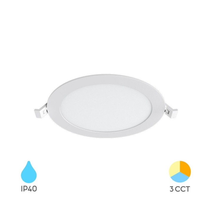 Braytron Φωτιστικό πάνελ RND 12W 1120lm 3CCT IP20