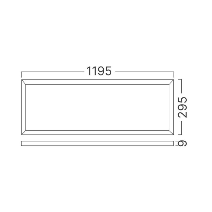 Braytron Πάνελ 29,5 cm x 119,5 cm 30w-40w-50w 4400lm 3CCT