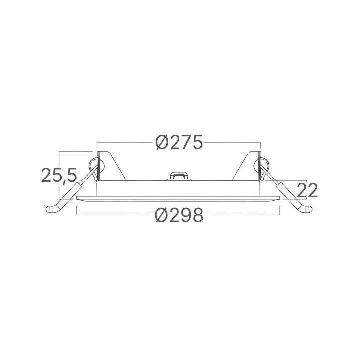 Braytron Φωτιστικό πάνελ 24W 2400lm 3CCT