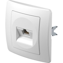 Πρίζα Δικτύου RJ45 Λευκό TEM