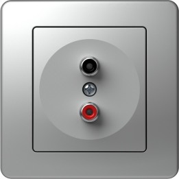Πρίζα Ηχείων HI-FI Γκρι TEM