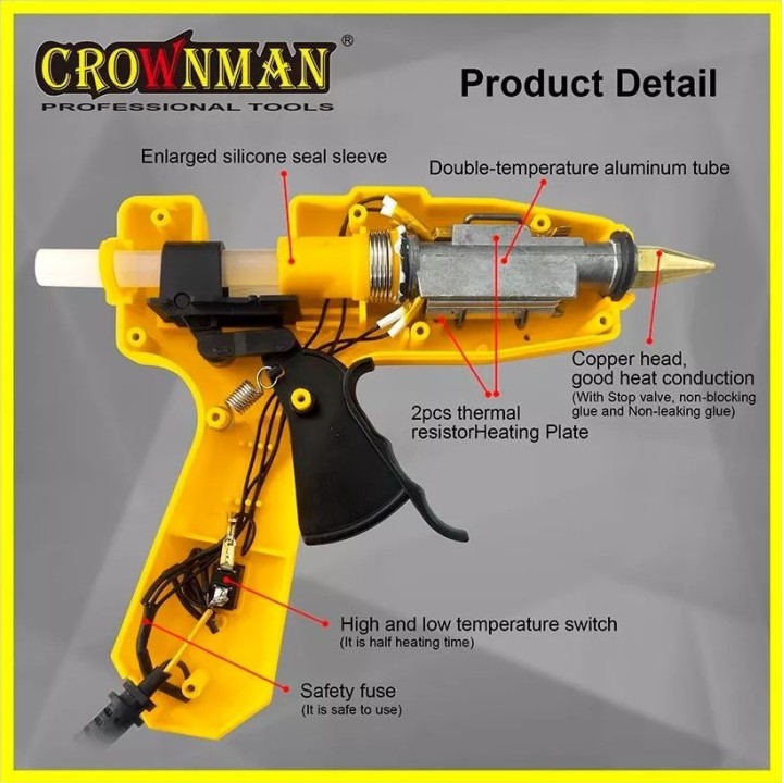 CROWNMAN HOT MELT GLUE GUN