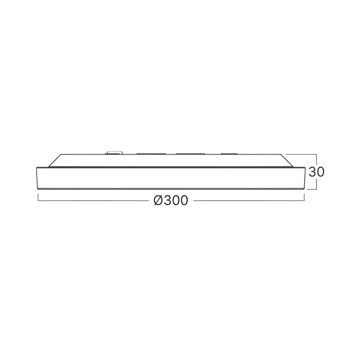 Braytron Πλαφονιέρα "Jade" slim 25W 5CCT Ø30 Λευκή