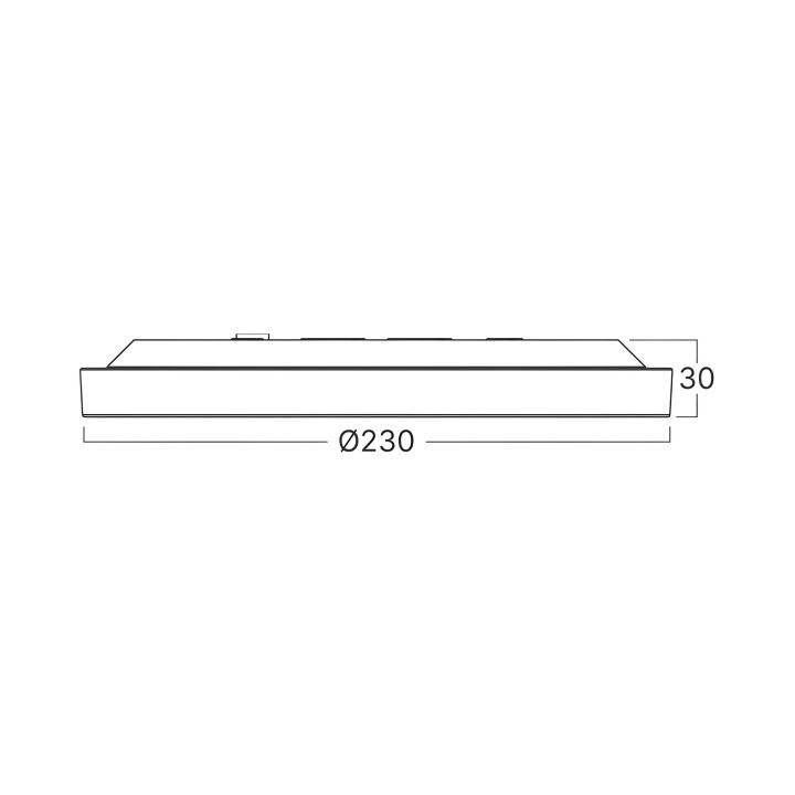 Braytron Πλαφονιέρα "Jade" slim 20W 5CCT Ø23 Λευκή