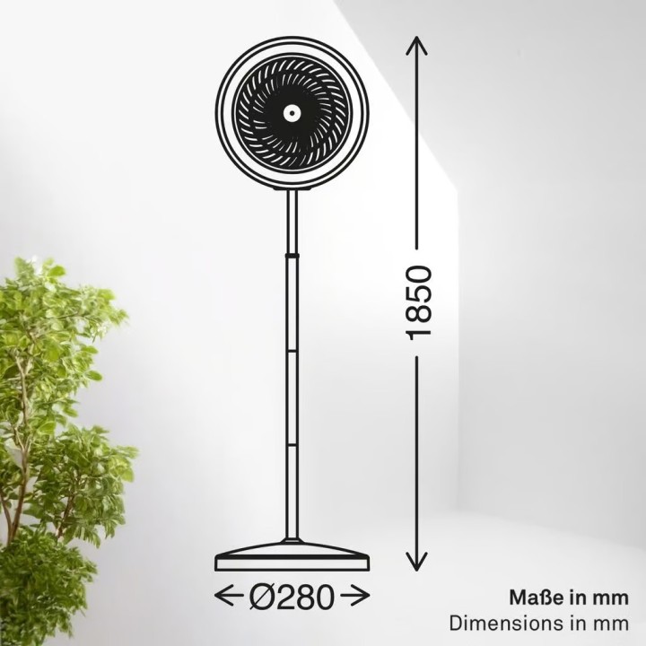 Briloner-Brilo Φωτιστικό δαπέδου led 13,8W + 4W ανεμιστήρας…