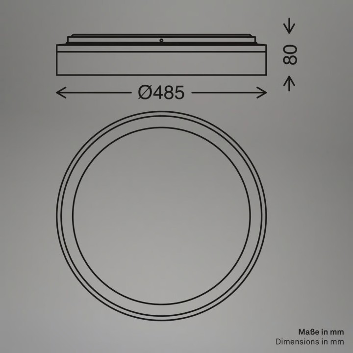 Briloner-Brilo Πλαφονιέρα led "Jus" Ø48 44w 4800lm 3CCT…