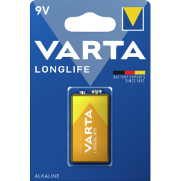 VARTA LONGLIFE ΑΛΚΑΛΙΚΗ ΜΠΑΤΑΡΙΑ 9V