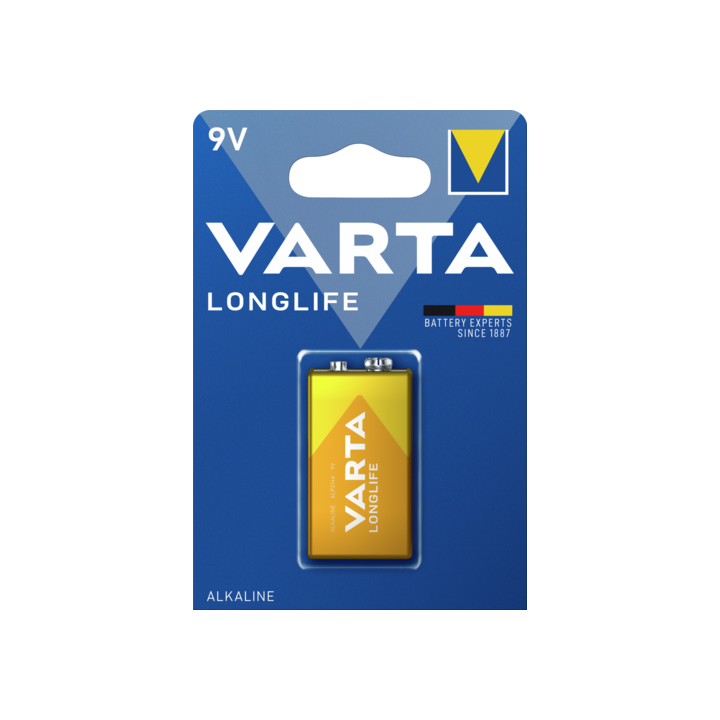 VARTA LONGLIFE ΑΛΚΑΛΙΚΗ ΜΠΑΤΑΡΙΑ 9V