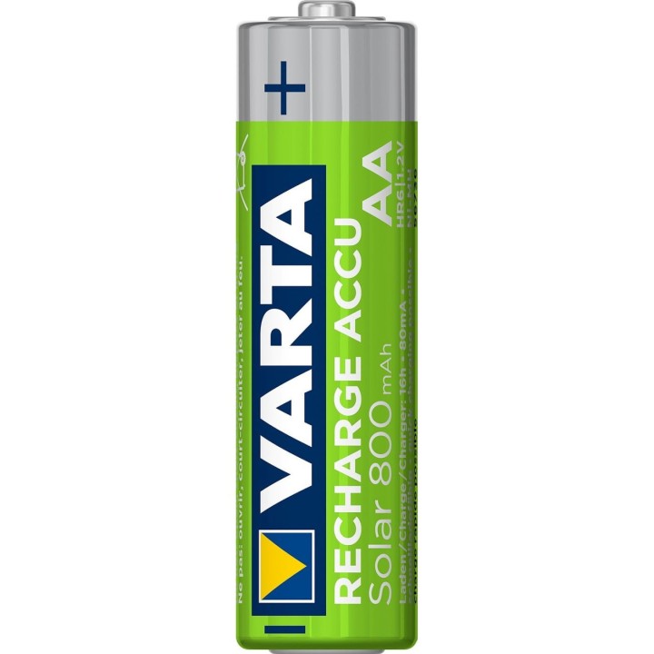 VARTA RECHARGE ACCU SOLAR ΕΠΑΝΑΦΟΡΤΙΖΟΜΕΝΗ ΜΠΑΤΑΡΙΑ AA NiMH (2 ΤΜΧ.)