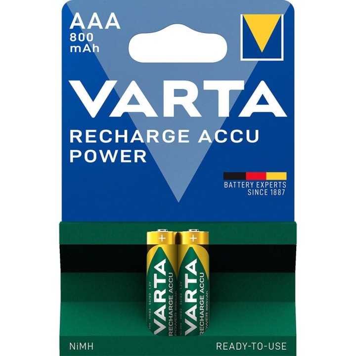 VARTA RECHARGE ACCU POWER ΕΠΑΝΑΦΟΡΤΙΖΟΜΕΝΗ ΜΠΑΤΑΡΙΑ AAA NiMH (2 ΤΜΧ.)