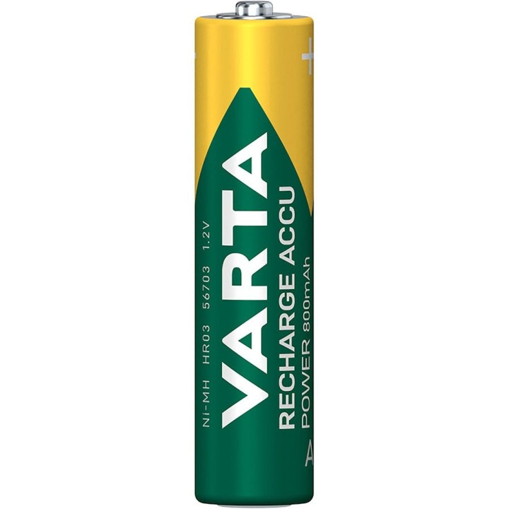 VARTA RECHARGE ACCU POWER ΕΠΑΝΑΦΟΡΤΙΖΟΜΕΝΗ ΜΠΑΤΑΡΙΑ AAA NiMH (2 ΤΜΧ.)