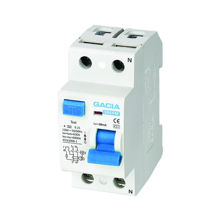 ΡΕΛΕ ΔΙΑΡΡΟΗΣ 2Χ40Α 30MΑ GACIA TYPE AC
