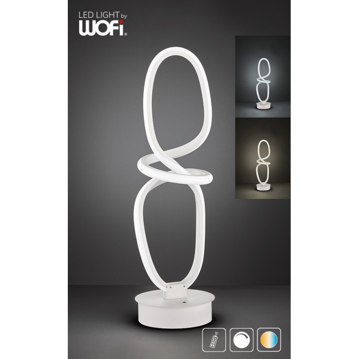 Wofi LED table lamp "Madison" White 3cct with control