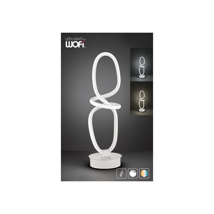 Wofi Πορτατίφ led "Madison" Λευκό 3cct με control
