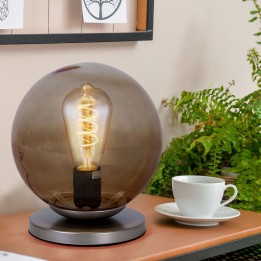 Briloner-Brilo Table lamp E27 Matt-Nickel-Chocolate