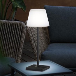 Wofi RECHARGEABLE TABLE LAMP IP54 1W BLACK