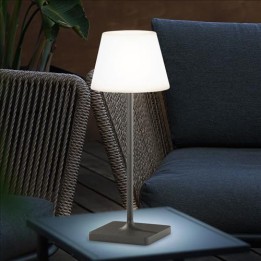 Wofi RECHARGEABLE TABLE LAMP IP54 1W GREY