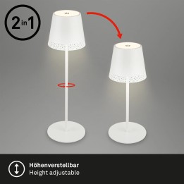 Briloner-Brilo Rechargeable table lamp IP44 "KIKI" 2.6w…