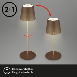 Briloner-Brilo Επαναφορτιζόμενο πορτατίφ IP44 "KIKI" 2,6w…