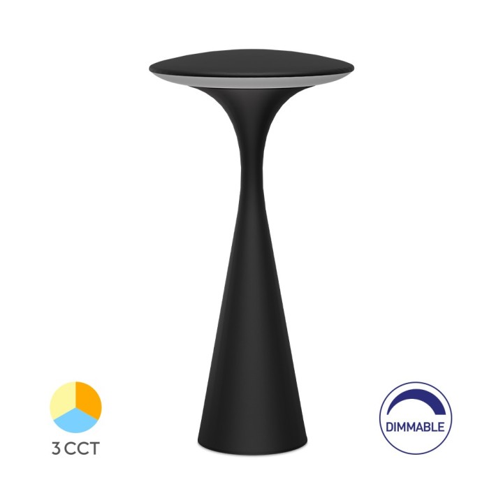 Braytron Rechargeable table lamp "Tower" dimmable 3w CCT