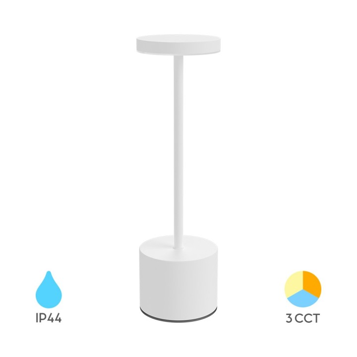 Braytron Rechargeable table lamp "Luxe" dimmable 2w 3CCT
