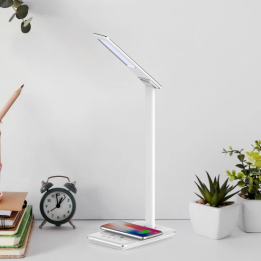 Braytron Φωτιστικό γραφείου led 5w CCT & ασύρματη φόρτιση