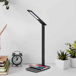 Braytron Φωτιστικό γραφείου led 5w CCT & ασύρματη φόρτιση
