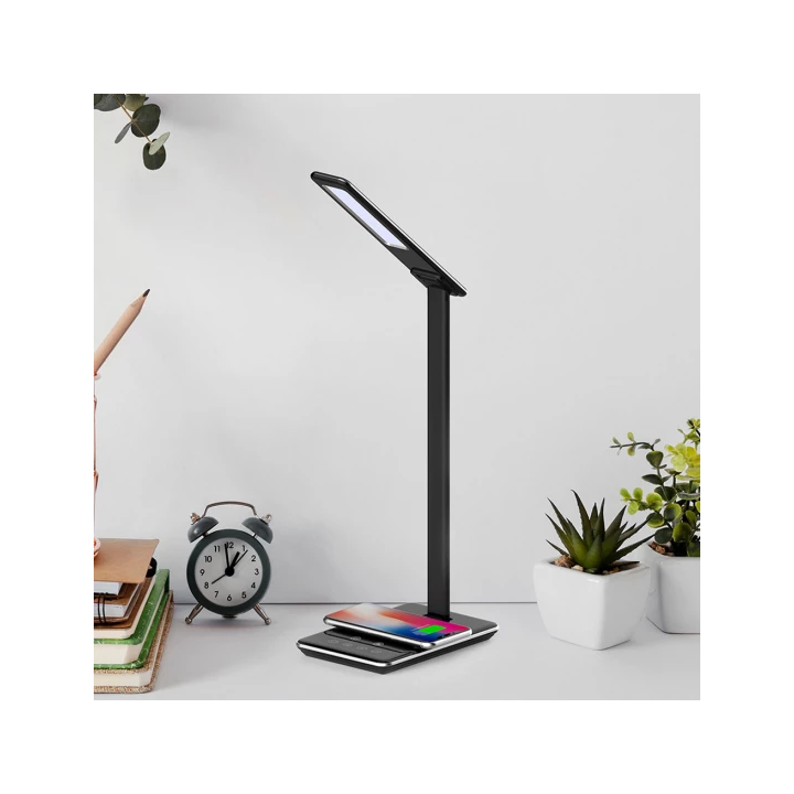 Braytron Φωτιστικό γραφείου led 5w CCT & ασύρματη φόρτιση