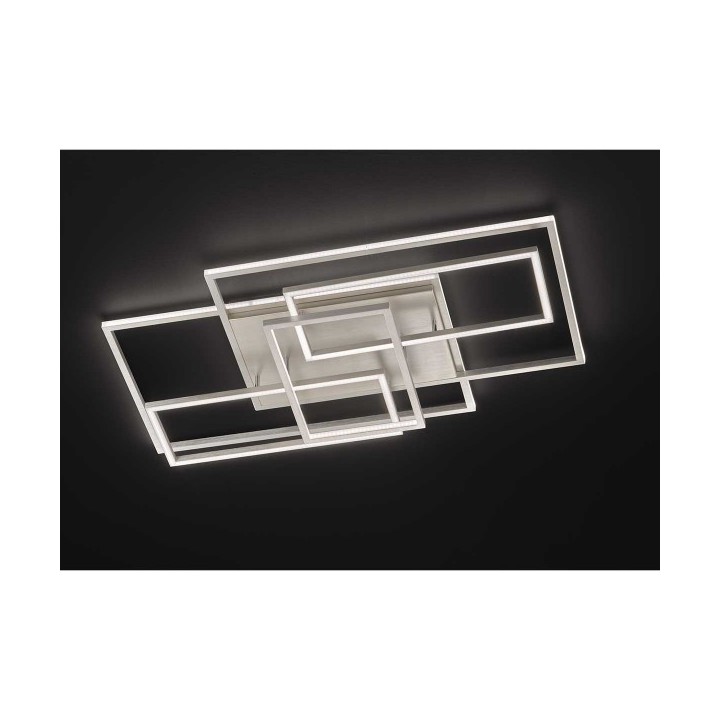 Wofi Οροφής led "Viso" 72w 6200lm Νίκελ Ματ