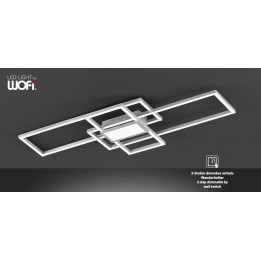 Wofi Οροφής led "zenit" 28w 2700lm Νίκελ Ματ