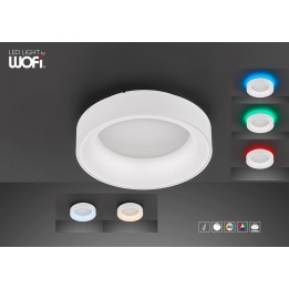 Wofi Πλαφονιέρα led "Cameron" 26w 2100lm Ø45cm Λευκή