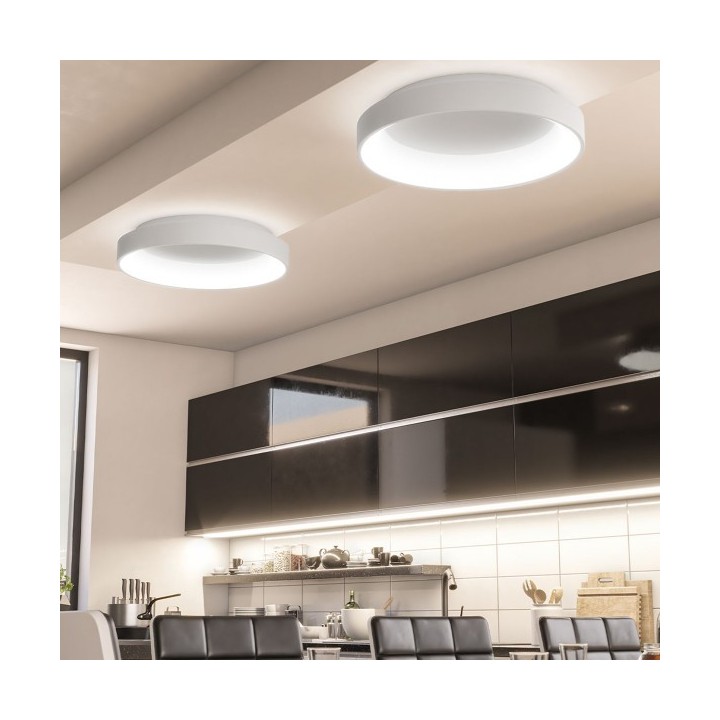 Wofi Πλαφονιέρα led "Shay" 37w 3600lm Ø59cm Λευκή